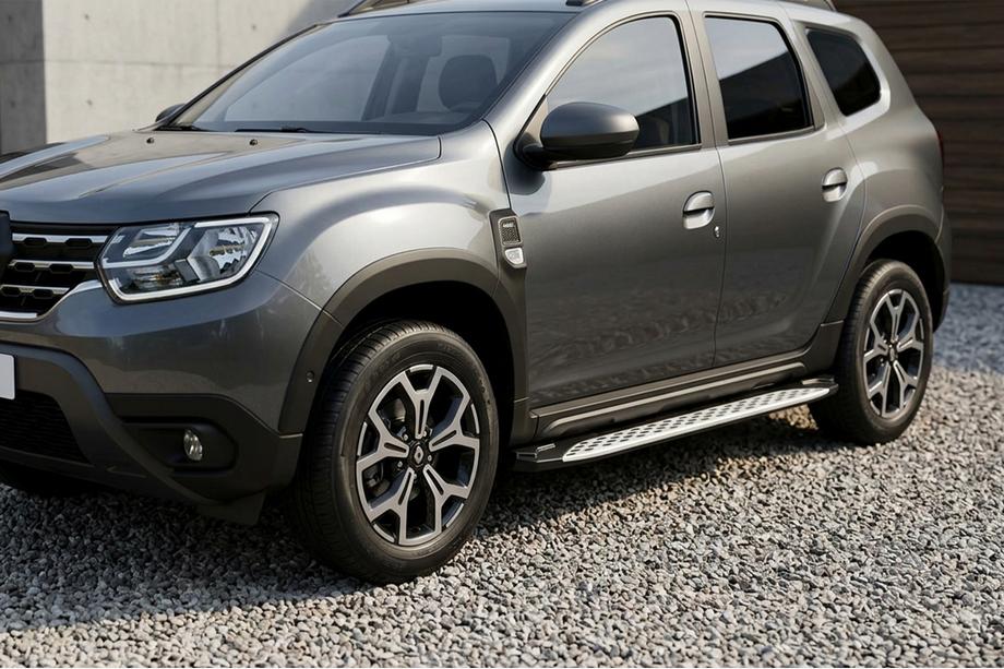 Renault Duster 2018-2024 Praguri Laterale Shining V1 (2 buc, Aluminiu) Image