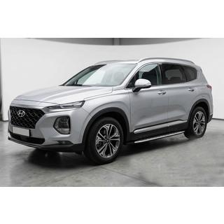 Praguri Laterale Shining V1 (2 buc, Aluminiu) Hyundai Santa Fe 4 2018-2023 foto 1