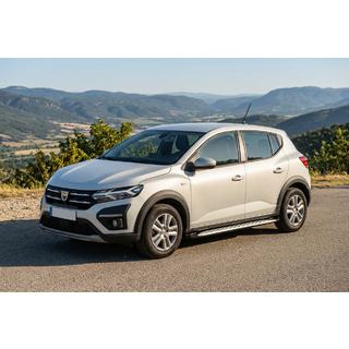 Praguri Laterale Shining V1 (2 buc, Aluminiu) Dacia Sandero 2021- foto 1