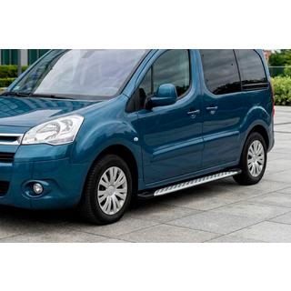 Praguri Laterale Shining V1 (2 buc, Aluminiu) Peugeot Partner Tepee 2008-2018 foto 1
