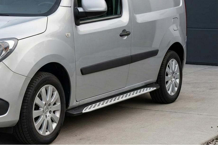 Renault Kangoo 2008–2020 Praguri Laterale Shining V1 (ampatament scurt) (2 buc, Aluminiu) Foto 1