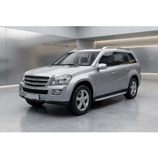 Praguri Laterale Shining V1 (2 buc, Aluminiu) Mercedes GL class X164 2006-2012 foto 1