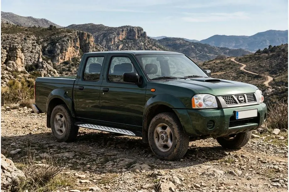 Nissan NP300 1999-2015 Praguri Laterale Shining V1 (2 buc, Aluminiu) Foto 1