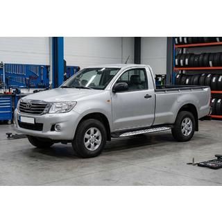 Praguri Laterale Shining V1 (2 buc, Aluminiu) Toyota Hilux 2006-2015 foto 1