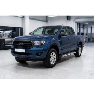 Praguri Laterale Shining V1 (2 buc, Aluminiu) Ford Ranger 2011–2022 foto 1
