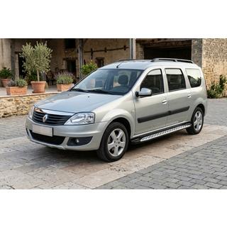 Praguri Laterale Shining V1 (2 buc, Aluminiu) Dacia Logan MCV 2004-2014 foto 1