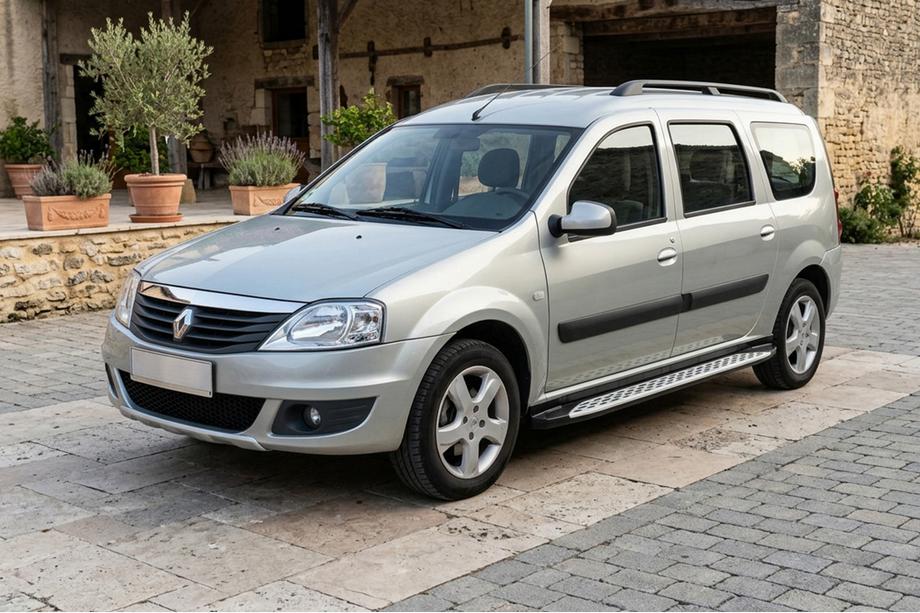 Dacia Logan MCV 2004-2014 Praguri Laterale Shining V1 (2 buc, Aluminiu) Foto 1