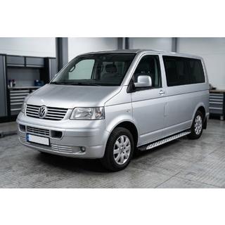 Praguri Laterale Shining V1 (2 buc, Aluminiu) Volkswagen T5 Transporter 2003-2010 foto 1