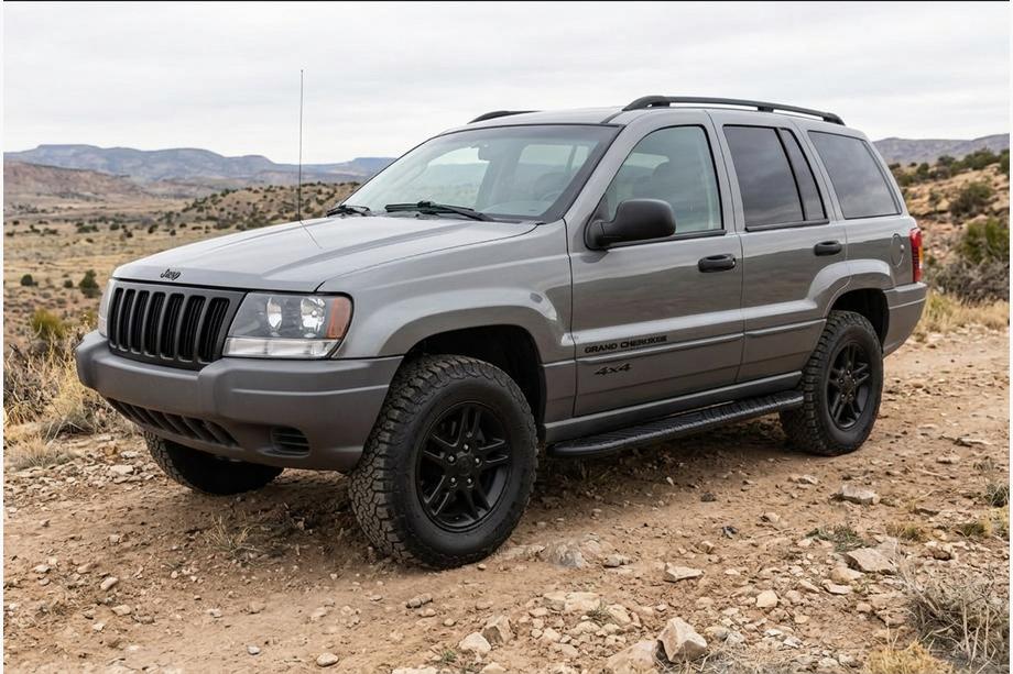 Jeep Grand Cherokee WJ 1999-2004 Praguri Laterale Bosphore Black (2 buc, Aluminiu) Foto 1