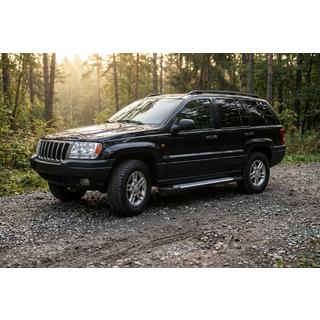 Praguri laterale Allmond Grey (2 buc, aluminiu) Jeep Grand Cherokee WJ 1999-2004 foto 1
