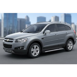 Praguri Laterale Shining V1 (2 buc, Aluminiu) Chevrolet Captiva 2006-2019 foto 1