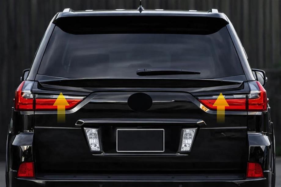 Lexus LX570/450d 2008-2022 Spoiler inferior V2 (2016-2023) Negru Foto 2