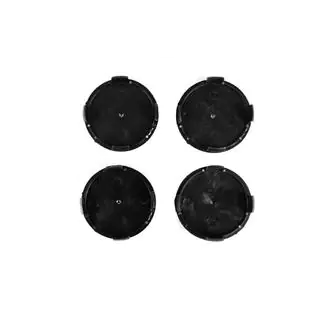 Capace centrale jante 71/74 mm fara inel (4 buc, negre cu logo crom) foto 3