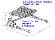 Toyota Tundra 2007-2021 Rollbar cu cos Dakar (pentru rollcover) foto 8
