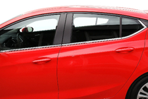 Opel Astra K 2016-2021 Ornamente geamuri (HB) (8 buc, inox) foto 4