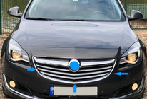 Opel Insignia 2008-2017 Capace Grila Cromate (2014-2017, Otel Inoxidabil) foto 3