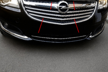 Opel Insignia 2008-2017 Capace Grila Cromate (2014-2017, Otel Inoxidabil) foto 1