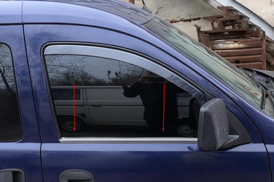 Opel Combo 2002–2012 Ornamente geam inox (2 buc) Image