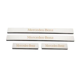 Praguri Carmos (4 buc, inox) Mercedes C-class W204 2007-2015 foto 1