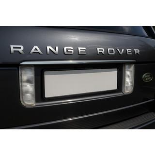 Ornament deasupra placutei de inmatriculare (Carmos inox) Range Rover III L322 2002-2012 foto 1