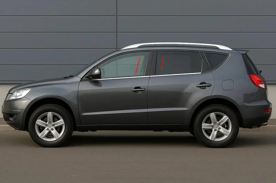 Geely Emgrand X7 2011- Ornamente geamuri inox (4 buc) Image