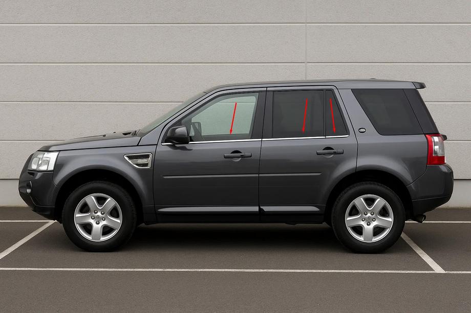 Land Rover Freelander II 2006–2014 Ornamente geamuri inox (6 buc) Image