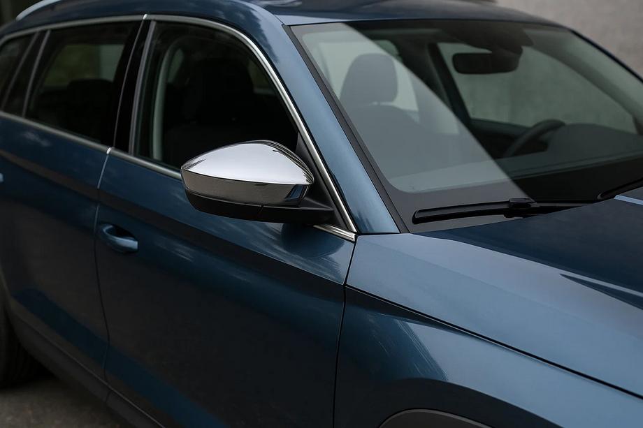 Skoda Kodiaq 2016-2023 Capace Oglinzi (2 buc, Otel Inoxidabil) Carmos Image