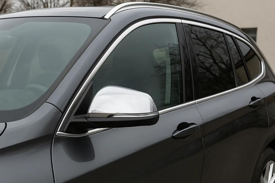 BMW X1 F48 2015-2022 Capace Oglinzi (2 buc, Otel Inoxidabil) Carmos Foto 1