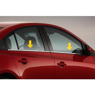 Ornamente Exterioare Geamuri Inox (Sedan, 4 buc) Renault Symbol 1999-2008 foto 1