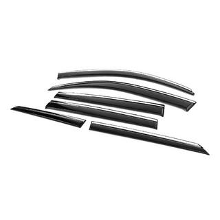 Deflectoare geamuri cu ornament cromat Niken Luxury (6 buc) Toyota Land Cruiser Prado 150 2009-2023 foto 3