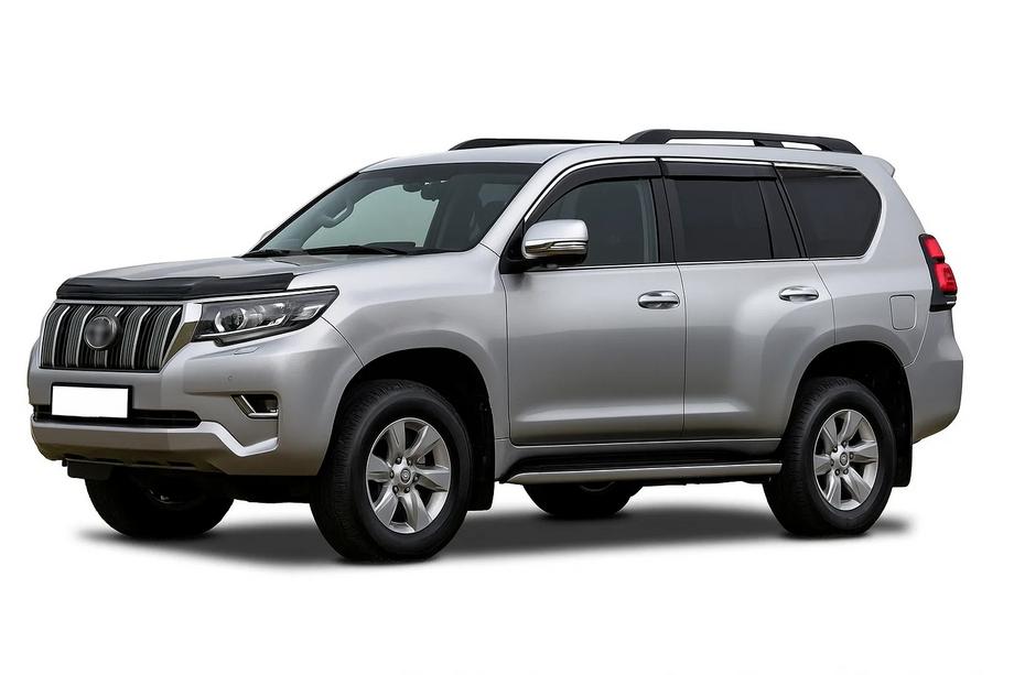 Toyota Land Cruiser Prado 150 2009-2023 Deflectoare geamuri cu ornament cromat Niken Luxury (6 buc) Foto 1