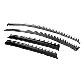 Deflectoare geamuri cu ornament cromat Niken Luxury (4 buc) foto 3