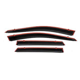 Deflectoare geamuri cu ornament cromat Niken Luxury (4 buc) foto 4