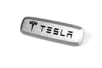 Tesla Emblema aluminiu pentru covorase auto (1 buc) foto 2