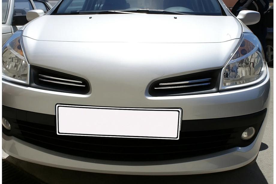 Renault Clio III 2005-2012 Capace Grila Cromate (4 buc, Inox) Foto 1