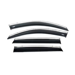 Deflectoare geamuri cu ornament cromat (4 buc, Niken) foto 4