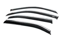 Honda eNS1 2022- Deflectoare geamuri cu ornament cromat (4 buc, Niken) foto 6