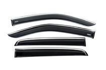 Isuzu D-Max 2019- Deflectoare geamuri cu ornament cromat (4 buc, Niken) foto 1