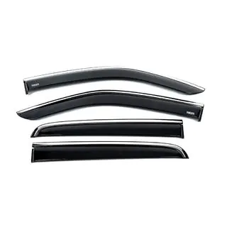 Deflectoare geamuri cu ornament cromat (4 buc, Niken) foto 1