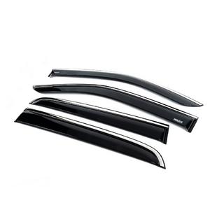 Deflectoare geamuri cu ornament cromat (4 buc, Niken) Isuzu D-Max 2019- foto 2