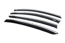 Renault Fluence 2009-2016 Deflectoare geamuri cu ornament cromat (4 buc, Niken) foto 7