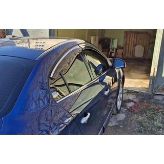Deflectoare geamuri cu ornament cromat (4 buc, Niken) Renault Fluence 2009-2016 foto 3