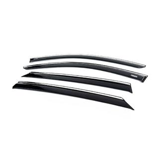 Deflectoare geamuri cu ornament cromat (4 buc, Niken) foto 2