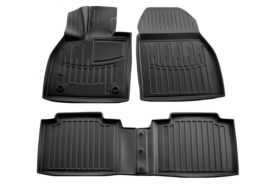 Toyota bZ4X 2022- Covorase cauciuc Stingray 3D (4 buc, poliuretan) Image
