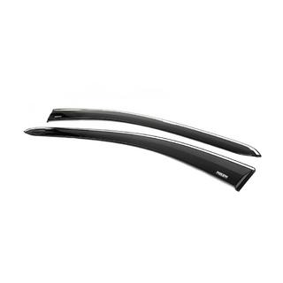 Deflectoare geamuri cu ornament cromat (2 buc, Niken) foto 2