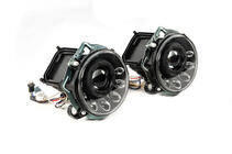 Mercedes G class W463 1990-2018 Faruri Fata Manor Black LED (2006-2017) foto 3