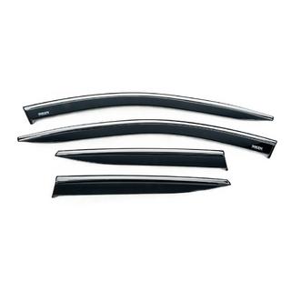 Deflectoare geamuri cu ornament cromat (4 buc, Niken) Hyundai Kona 2023- foto 3