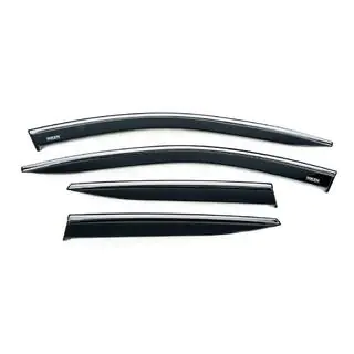 Deflectoare geamuri cu ornament cromat (4 buc, Niken) foto 3