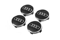 Audi Capace centrale jante 57/61 mm cu inel (4 buc, negre) foto 2