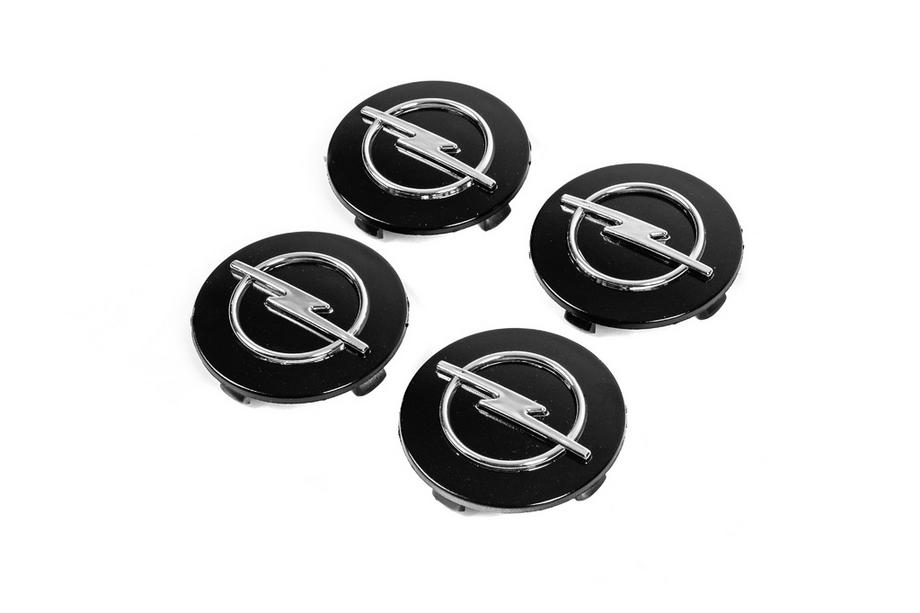 Opel Capace centrale janta 65/58mm op6558b (negru, 4 buc) Image